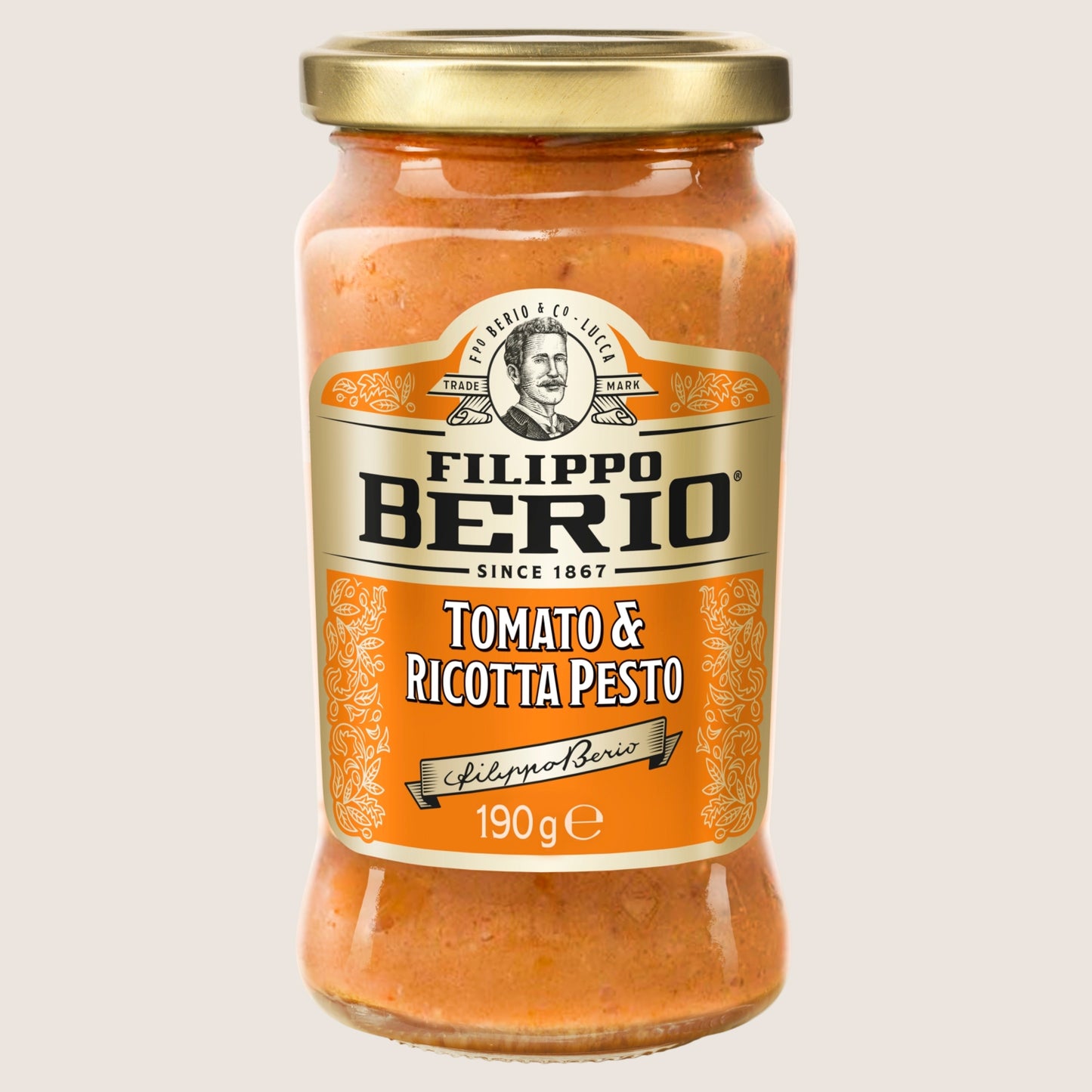 Filippo Berio Tomato & Ricotta Pesto No Artificial Additives 190g