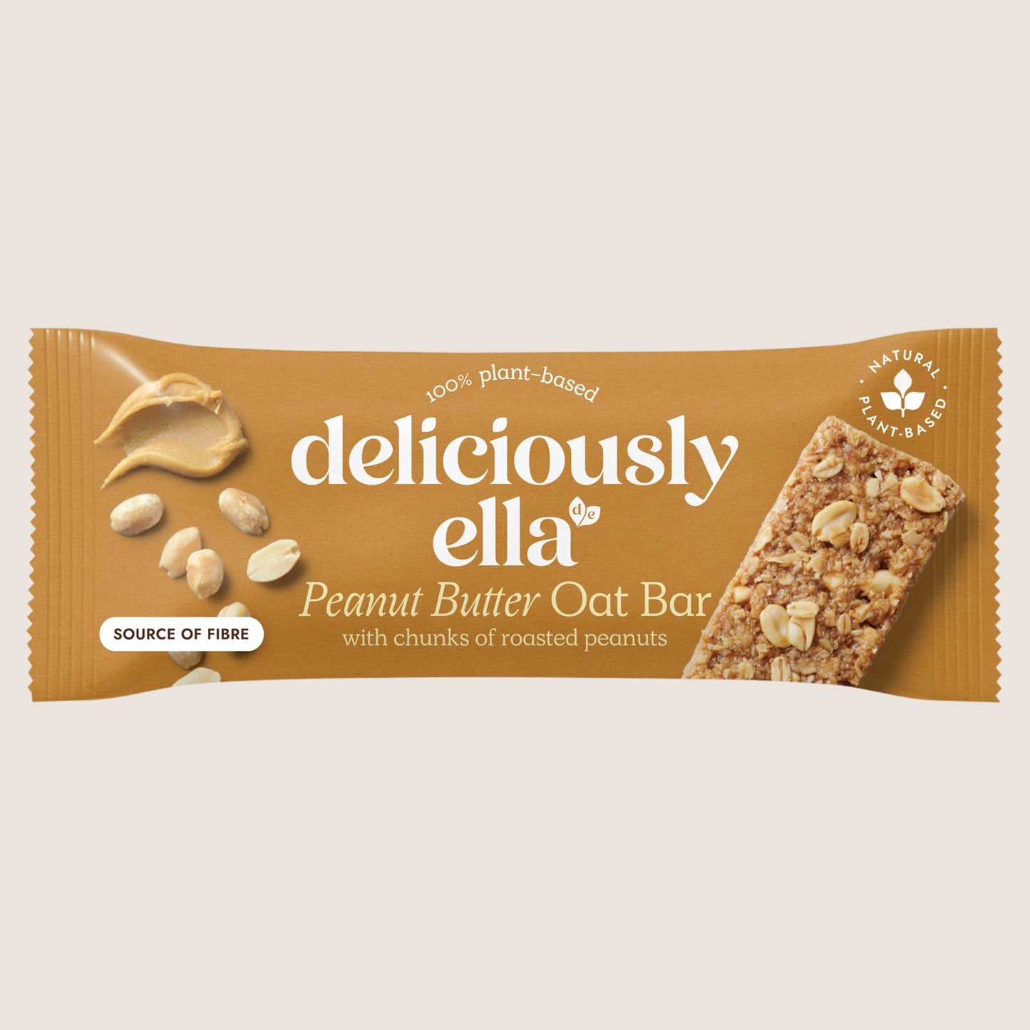Deliciously Ella Peanut Butter Oat Bar Gluten Free 50g