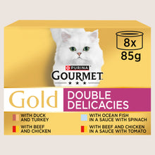 Gourmet Gold Double Delicacies Wet Cat Food With Taurine 8x85g