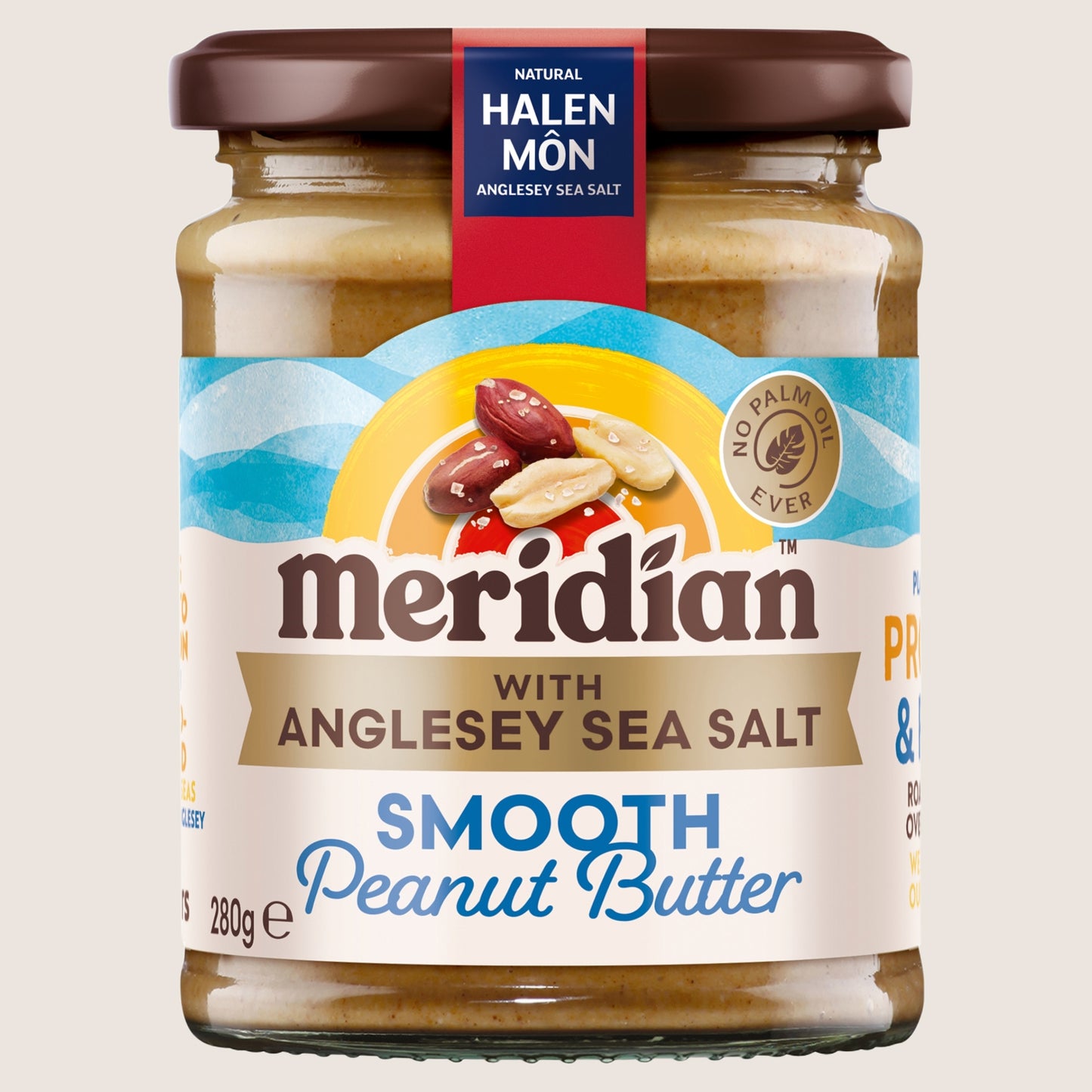 Meridian Smooth Peanut Butter with Anglesey Sea Salt 280g