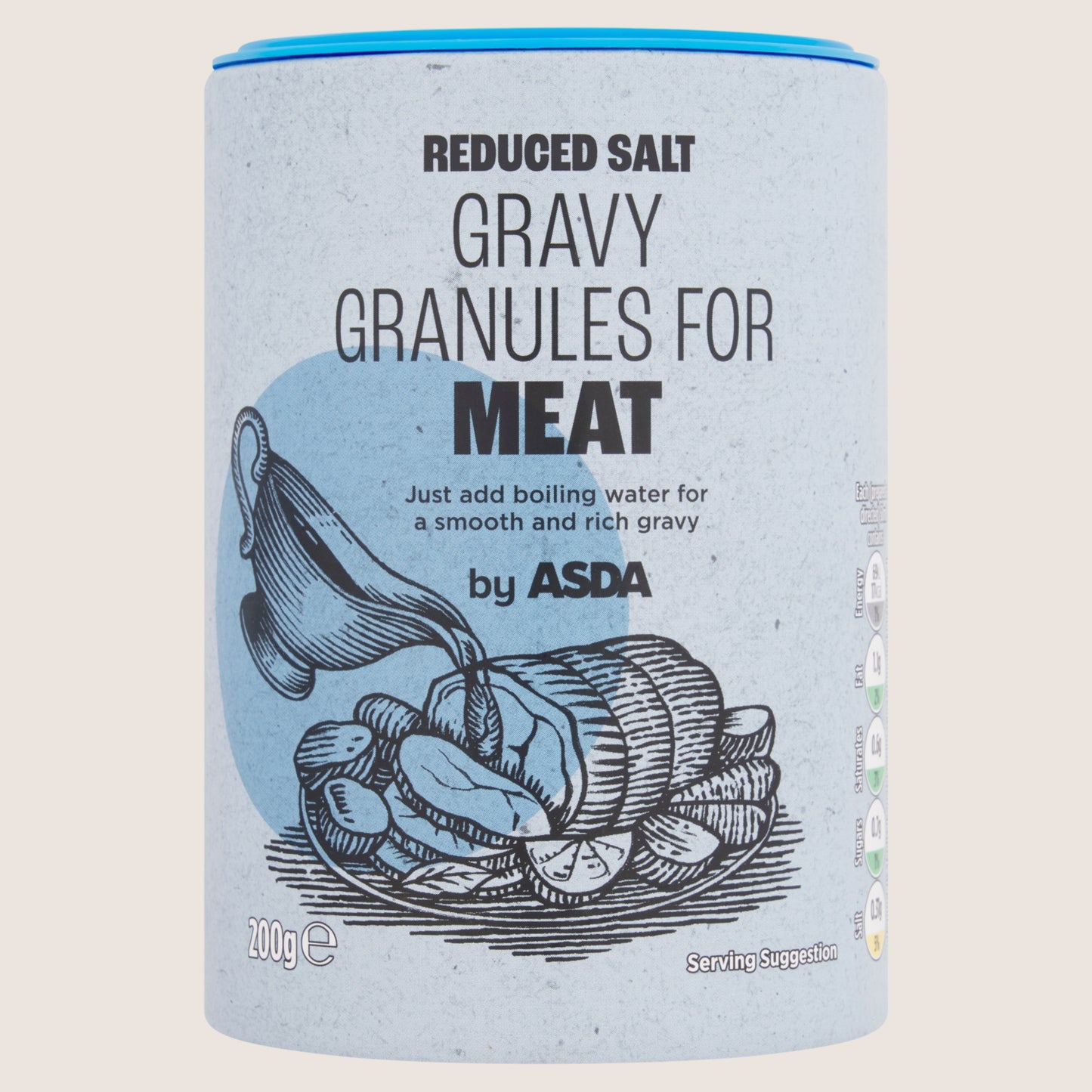 ASDA Reduced Salt Gravy Granules for Meat Low Salt 200g