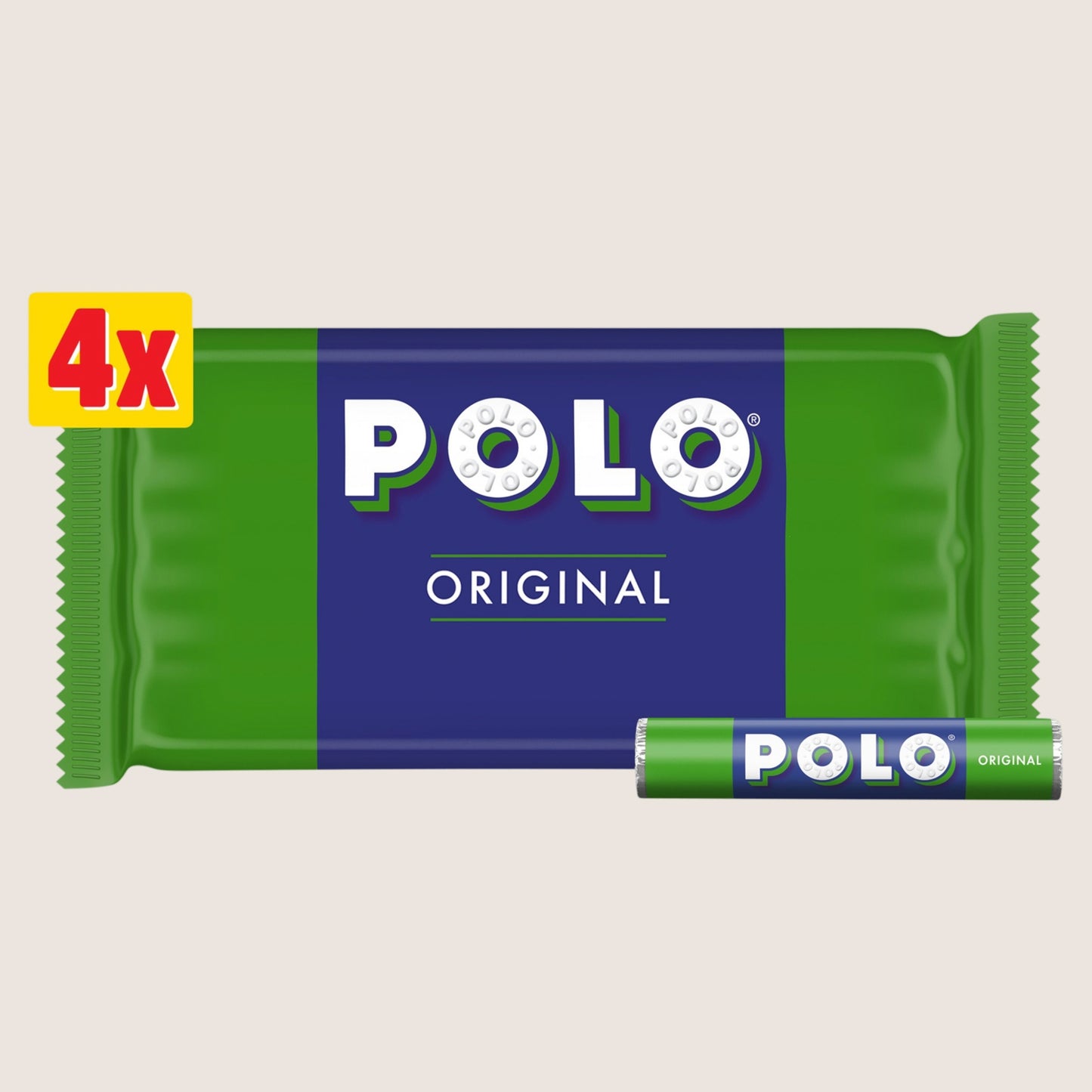 Polo Original Mint Tube 4 Pack 34g