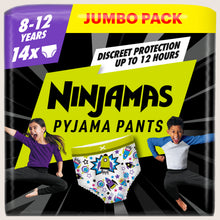 Pampers Ninjamas Pyjama Pants Unisex Spaceships, 8 - 12 Years, 14 Pyjama Pants Gentle Formula