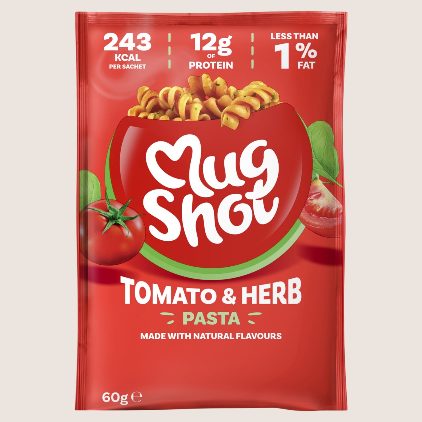Mug Shot Tomato and Herb Pasta Extra Spicy 60g