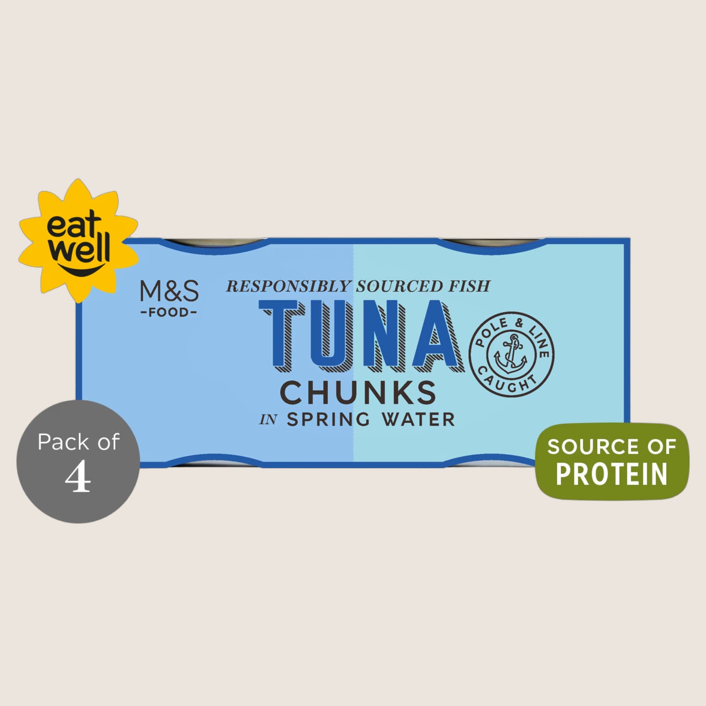 M&S Tuna Chunks In Spring Water 640 g