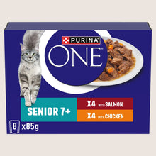 Purina ONE PURINA ONE Mini Filets in Gravy SENIOR 7+ Wet Cat Food With Omega Oils 8x85g
