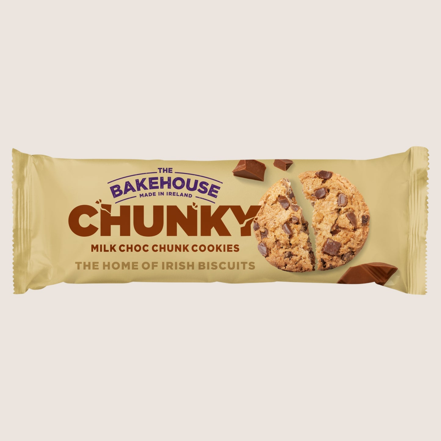 The Bakehouse e Chunky Milk Choc Chunk Cookies Free From Artificial Additives 220g