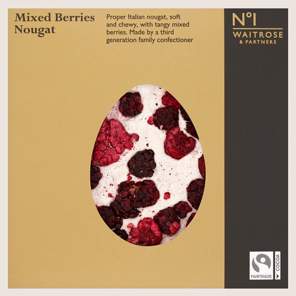 Waitrose No1 Mixed Berry Nougat Quality Choice 135G
