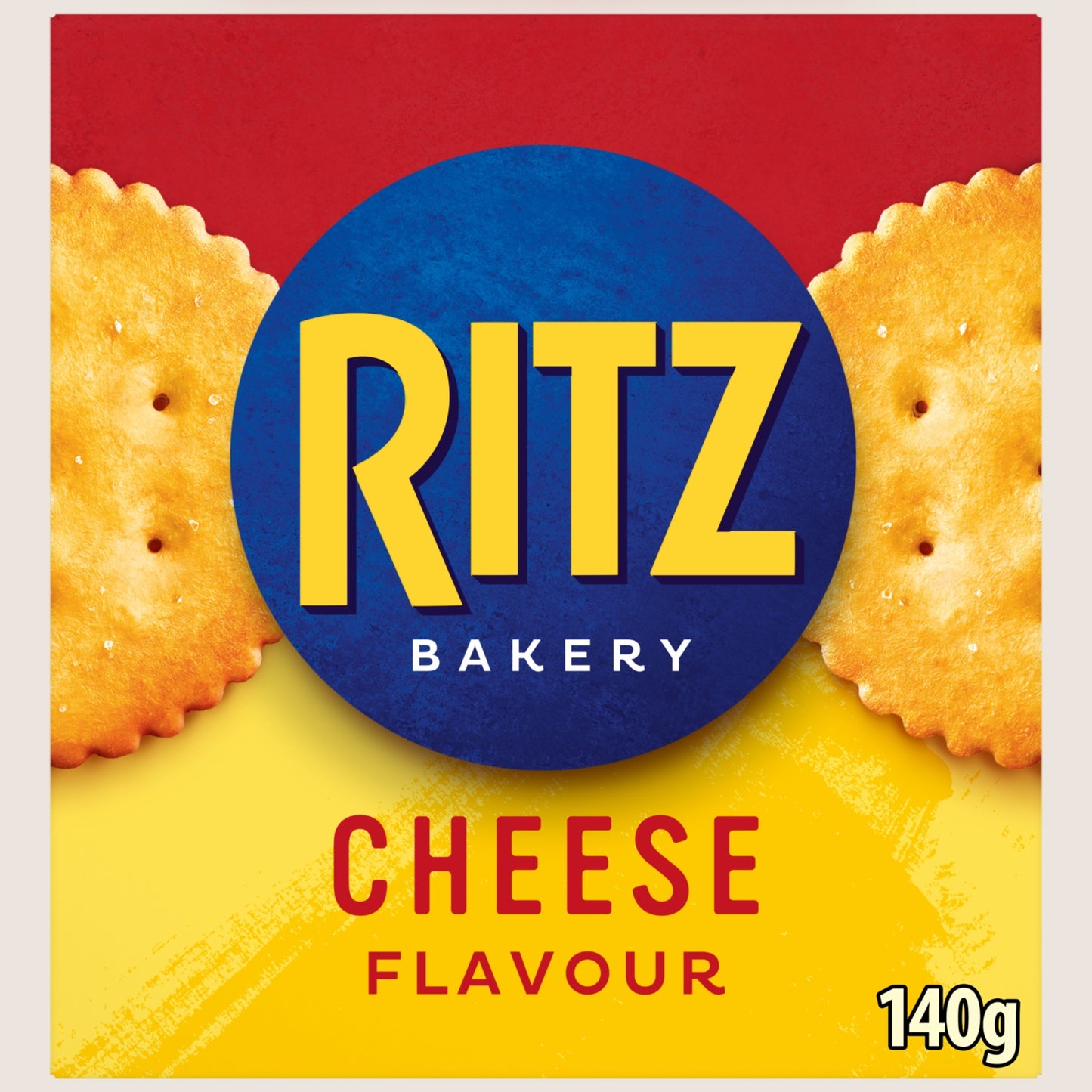 Ritz Cheese Flavoured Crackers Box Free From Artificial Additives 140 g