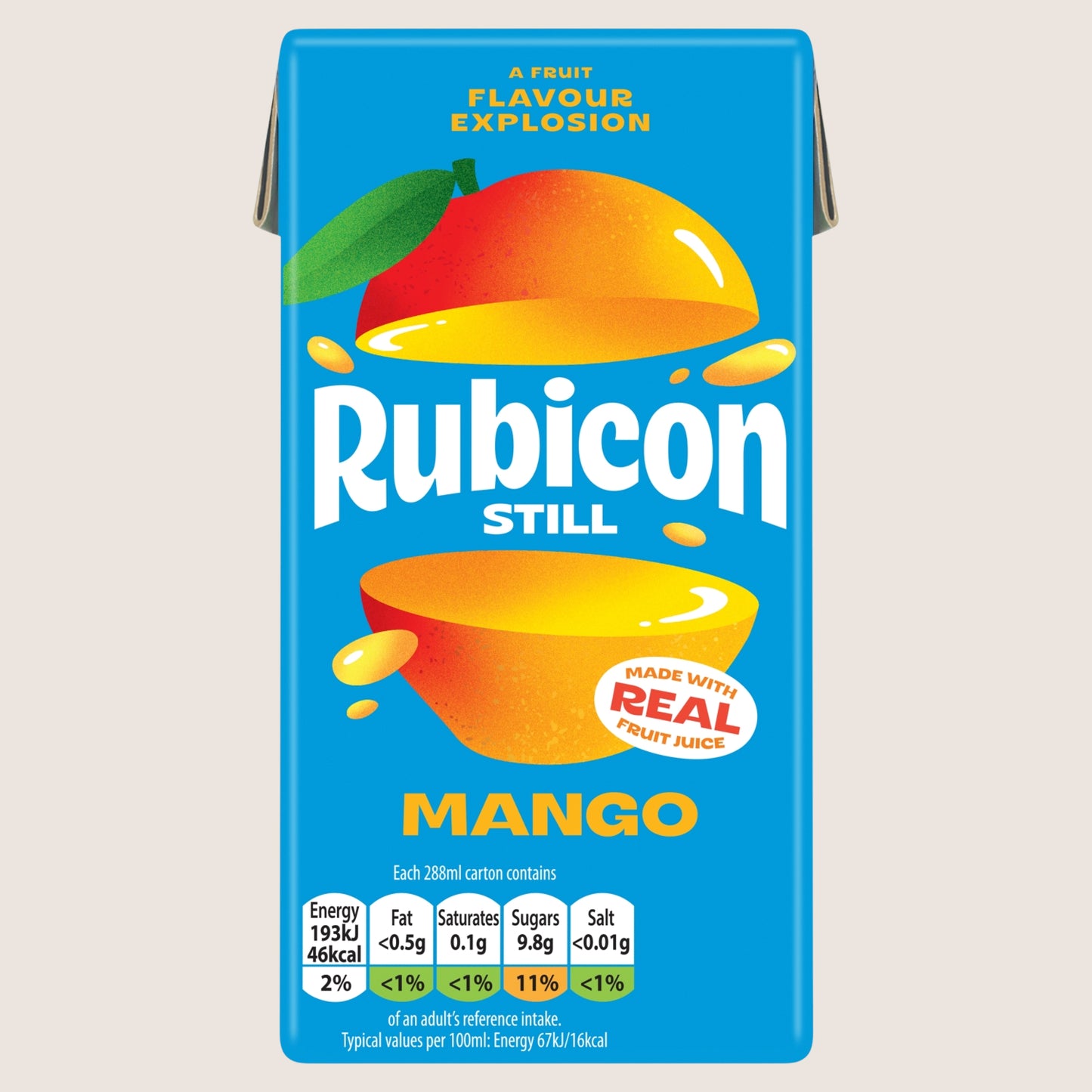 Rubicon Still Mango Juice Drink Carton Refreshing 288ml