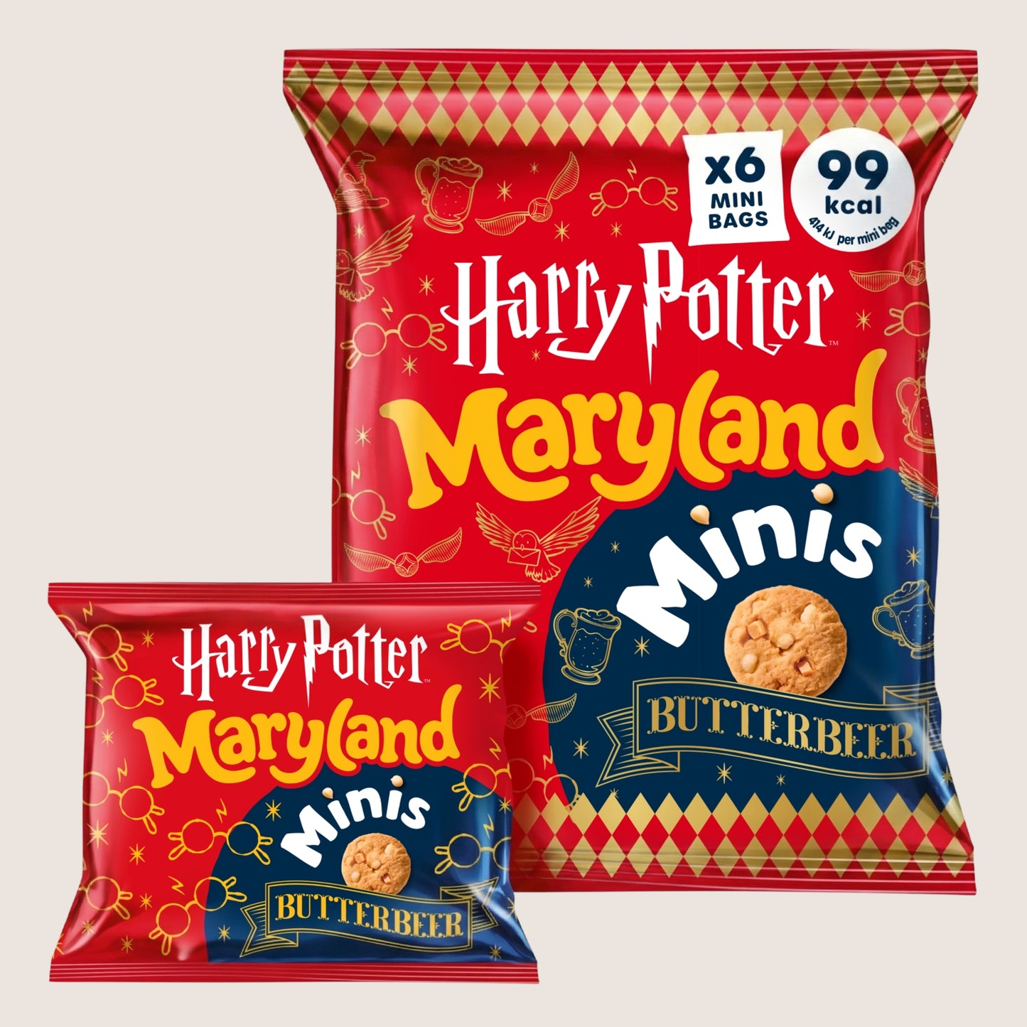 Maryland Harry Potter 6 Butterbeer Minis Free From Artificial Additives 118.8g