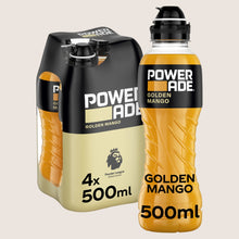 Powerade Golden Mango Sports Drink Bottles Refreshing 4 x 500ml