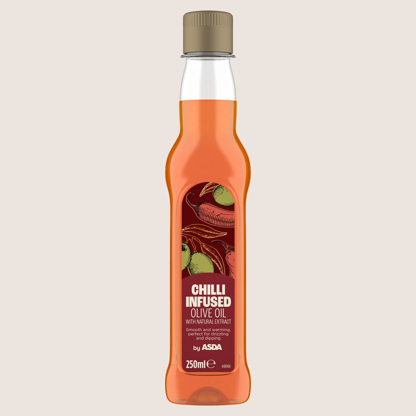 ASDA Chilli Infused Olive Oil No Artificial Additives 250ml