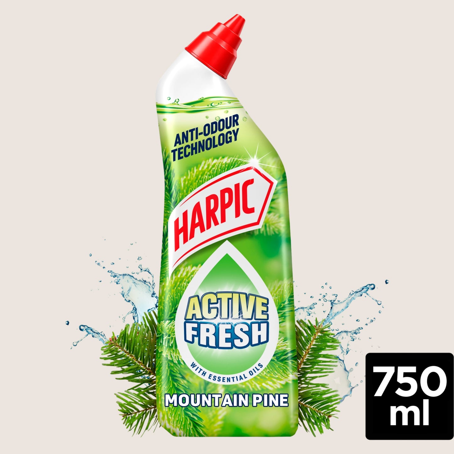 Harpic Active Fresh Mountain Pine 750ml