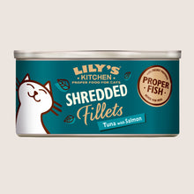 Lily's Kitchen Shredded Fillets Tuna with Salmon Adult Wet Cat Food Complete Nutrition 70g