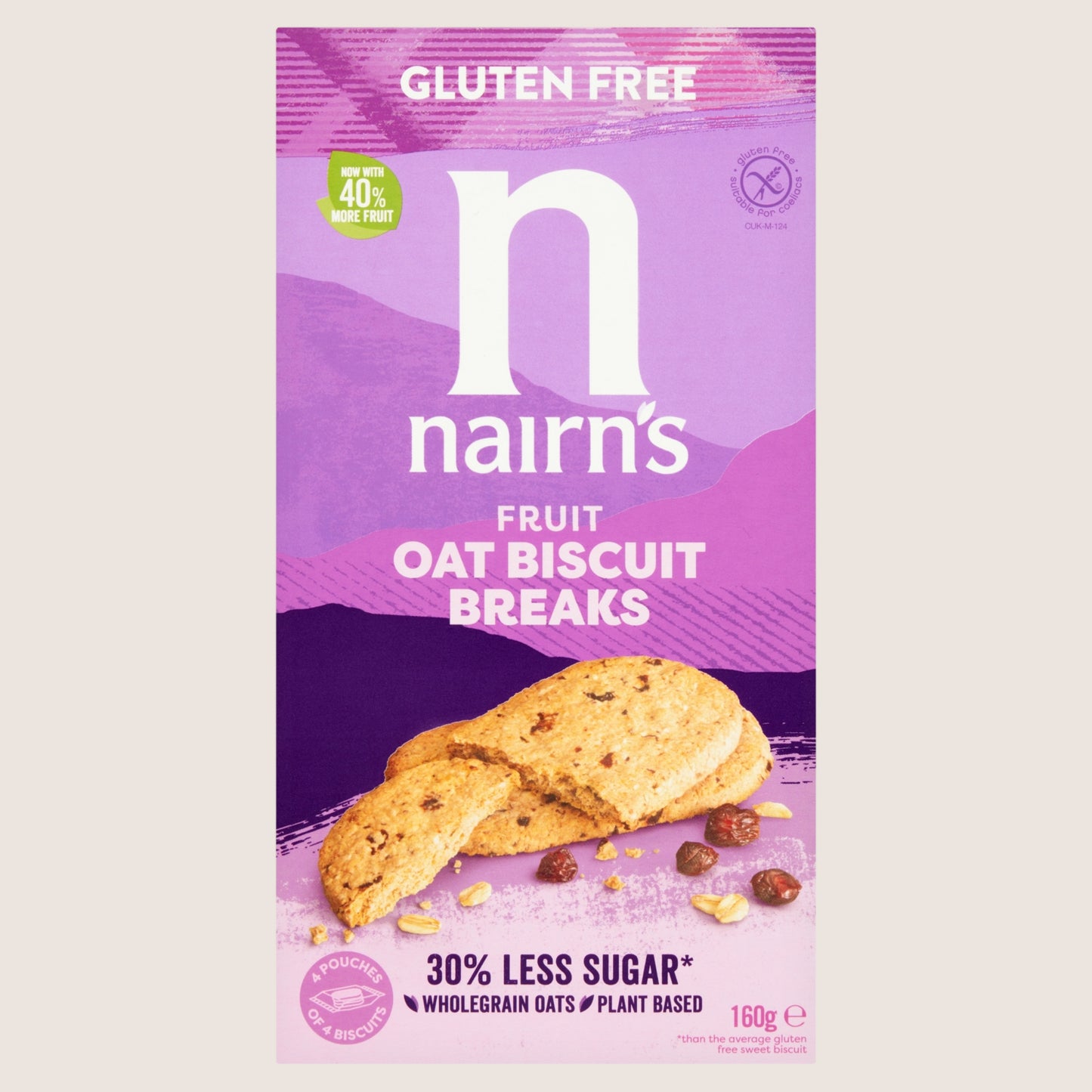 Nairn's Fruit Oat Biscuit Breaks Gluten Free 160g