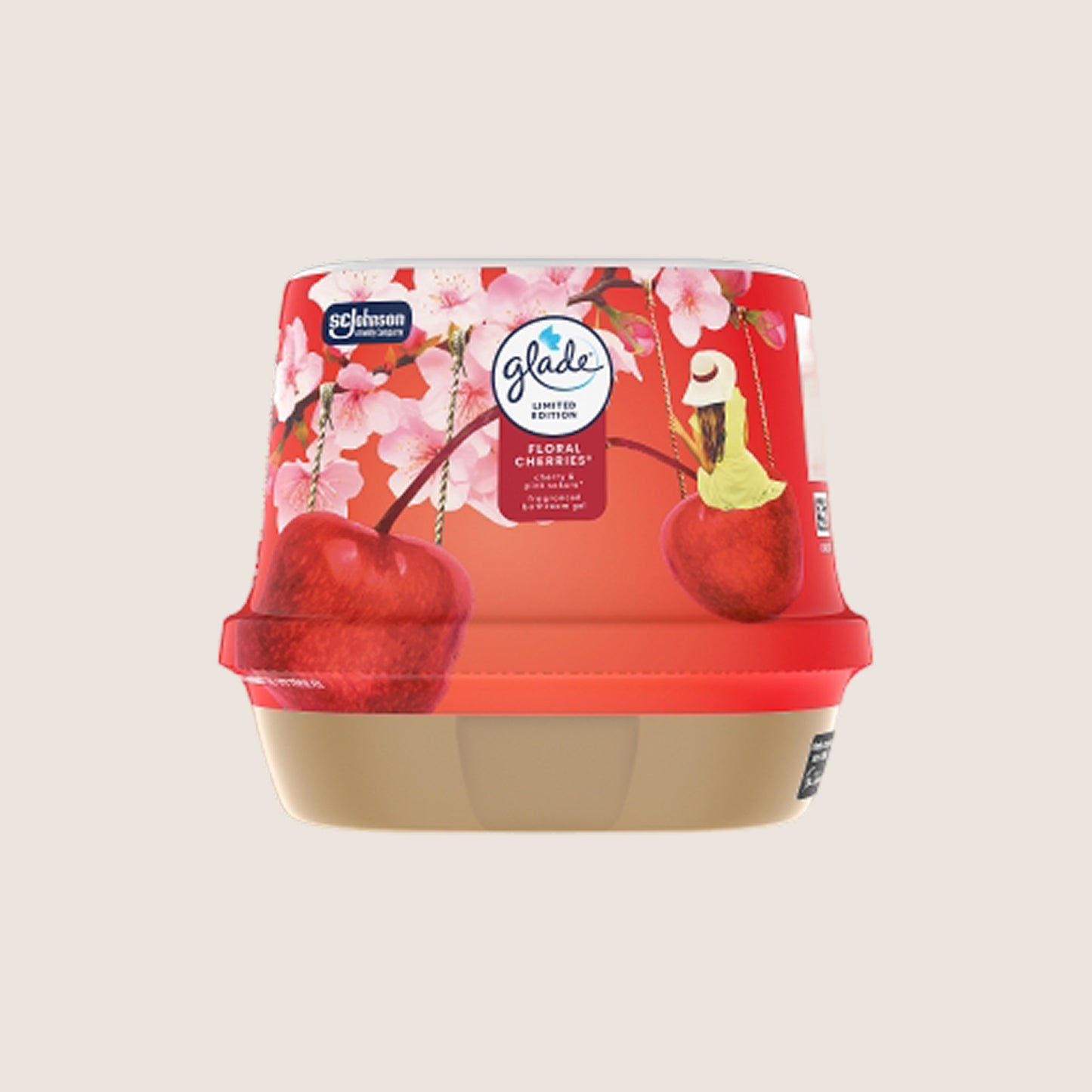 Glade Bathroom Gel Air Freshener Floral Cherries 180g