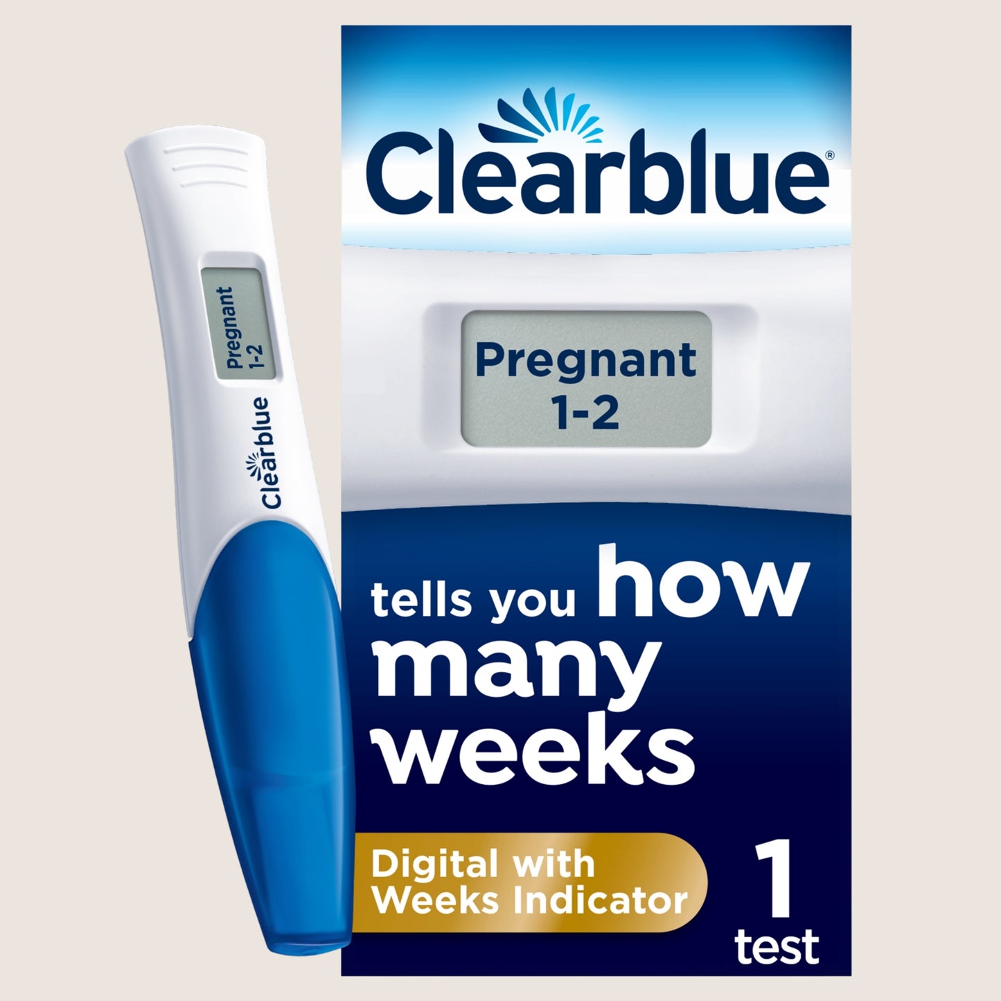 Clearblue Pregnancy Test Digital with Weeks Indicator 1 Test