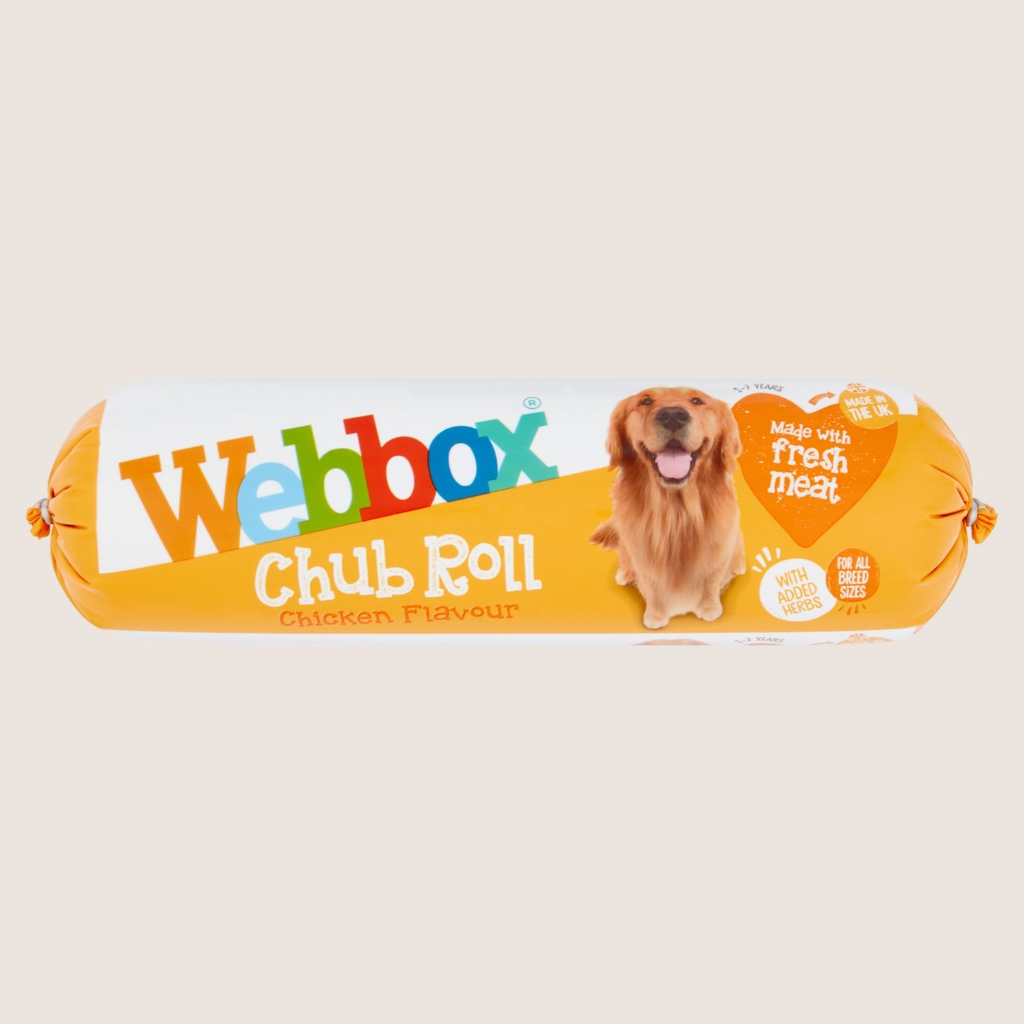 Webbox Chub Roll Chicken Flavour 1-7 Years Nutritionally Complete 720g