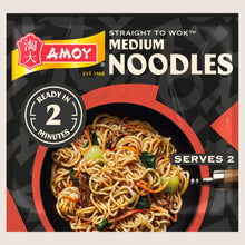 Amoy Straight To Wok Medium Noodle No Artificial Additives 150g