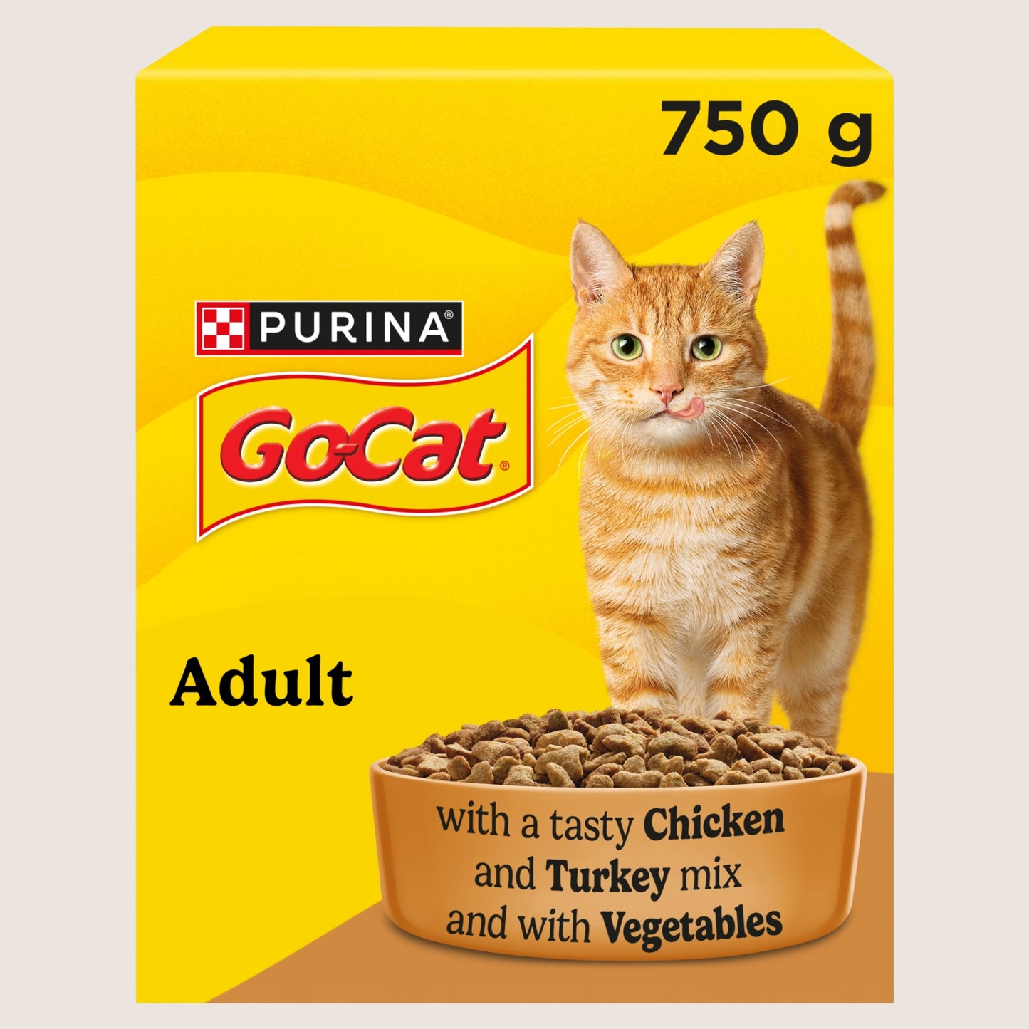 Go Cat Chicken and Turkey Dry Cat Food Complete Nutrition 750g