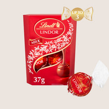 Lindt Lindor Milk Chocolate Truffles Treat Box 37g