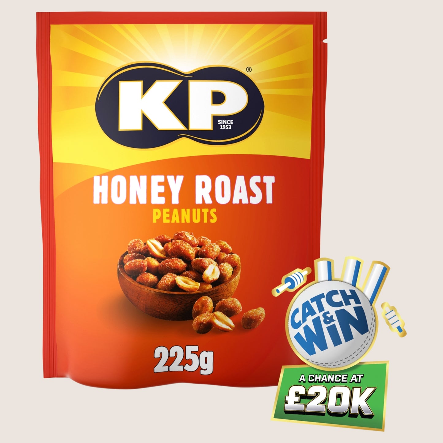 KP Honey Roast Peanuts Multipack 225g