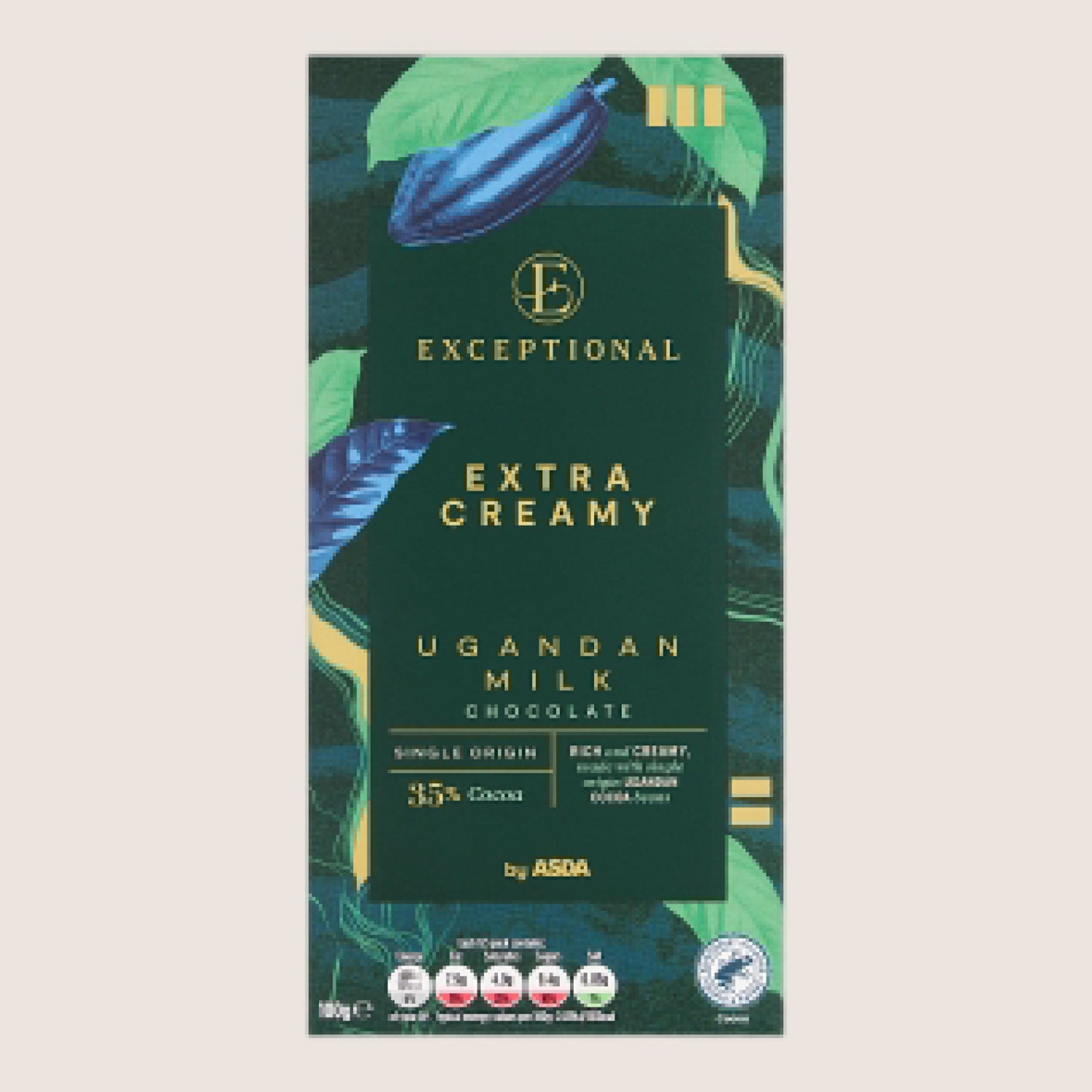 ASDA Ugandan Milk Chocolate 100g