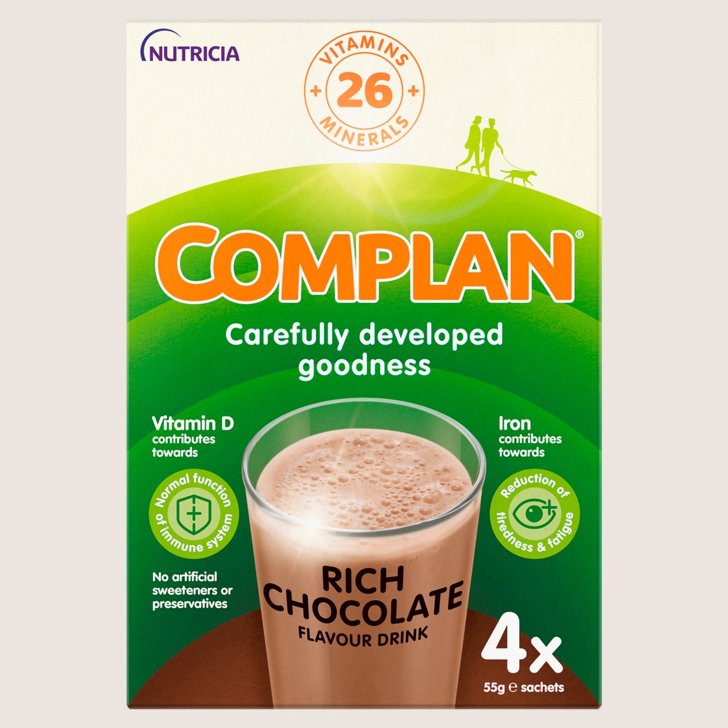 Complan Rich Chocolate Flavour Drink 4 x