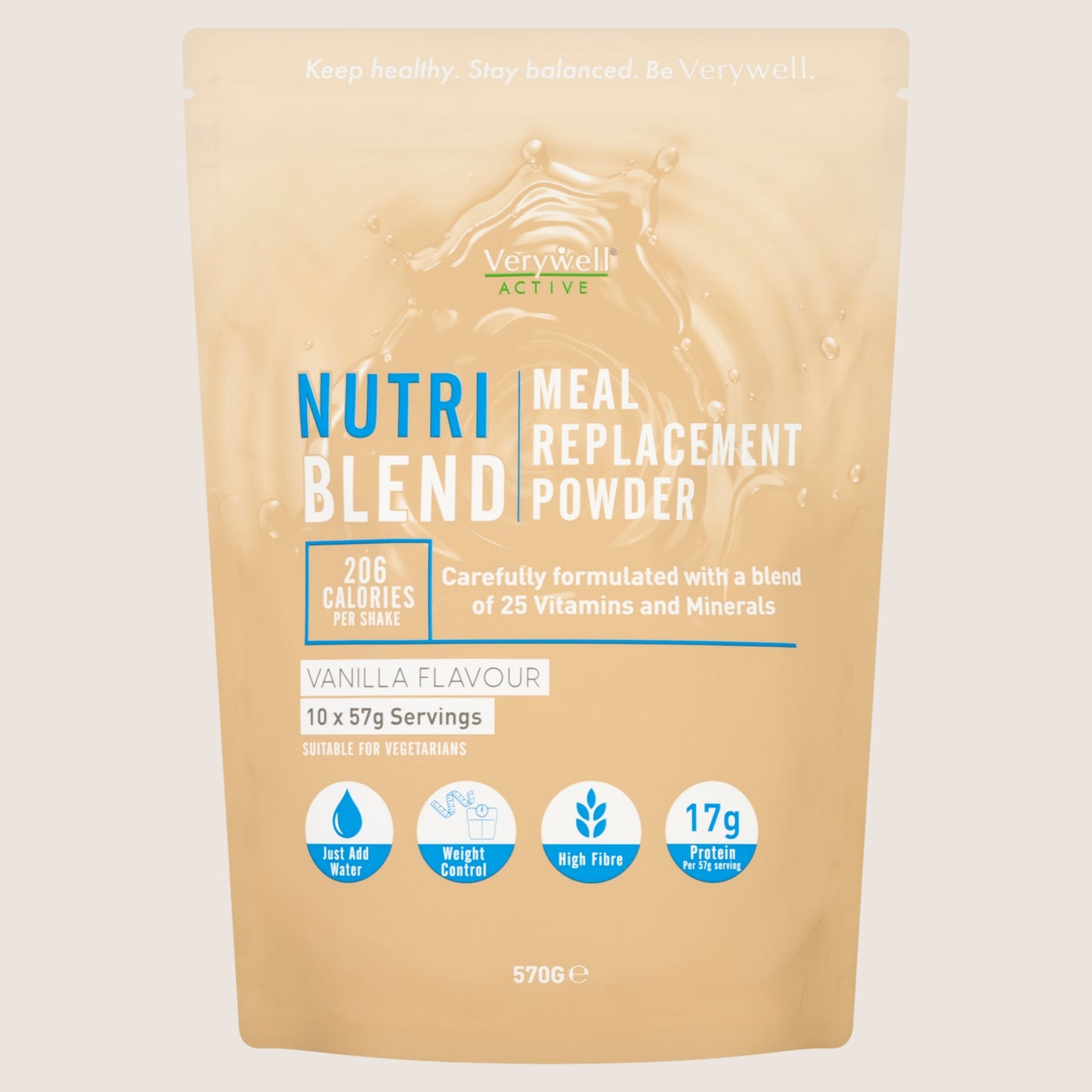 Verywell Active Nutri Blend Vanilla Flavour Meal Replacement Powder