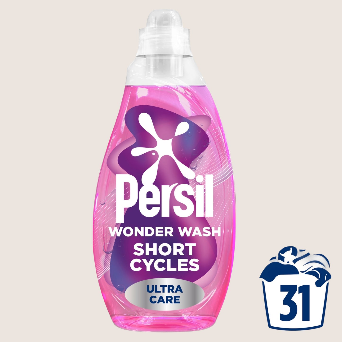 Persil Wonder Wash Bio Liquid Detergent Ultra Care () 31 Washes 837 ml