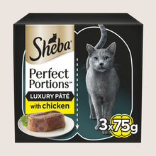 Sheba PERFECT PORTIONS™ Adult Wet Cat Food Chicken Loaf 3 x Tray No Artificial Additives 2 x 37.5g