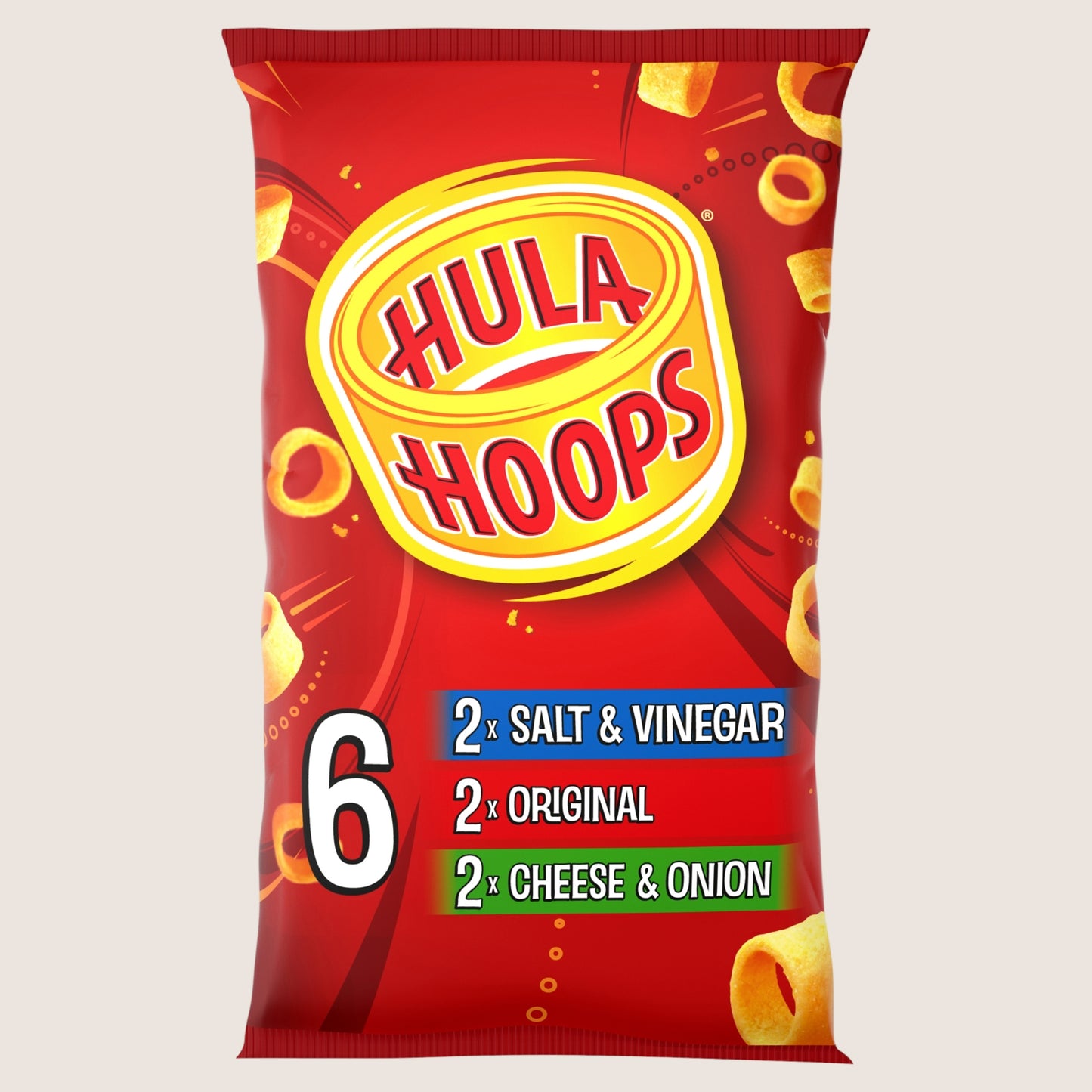 Hula Hoops Variety Crisps No Artificial Additives 6 Pack