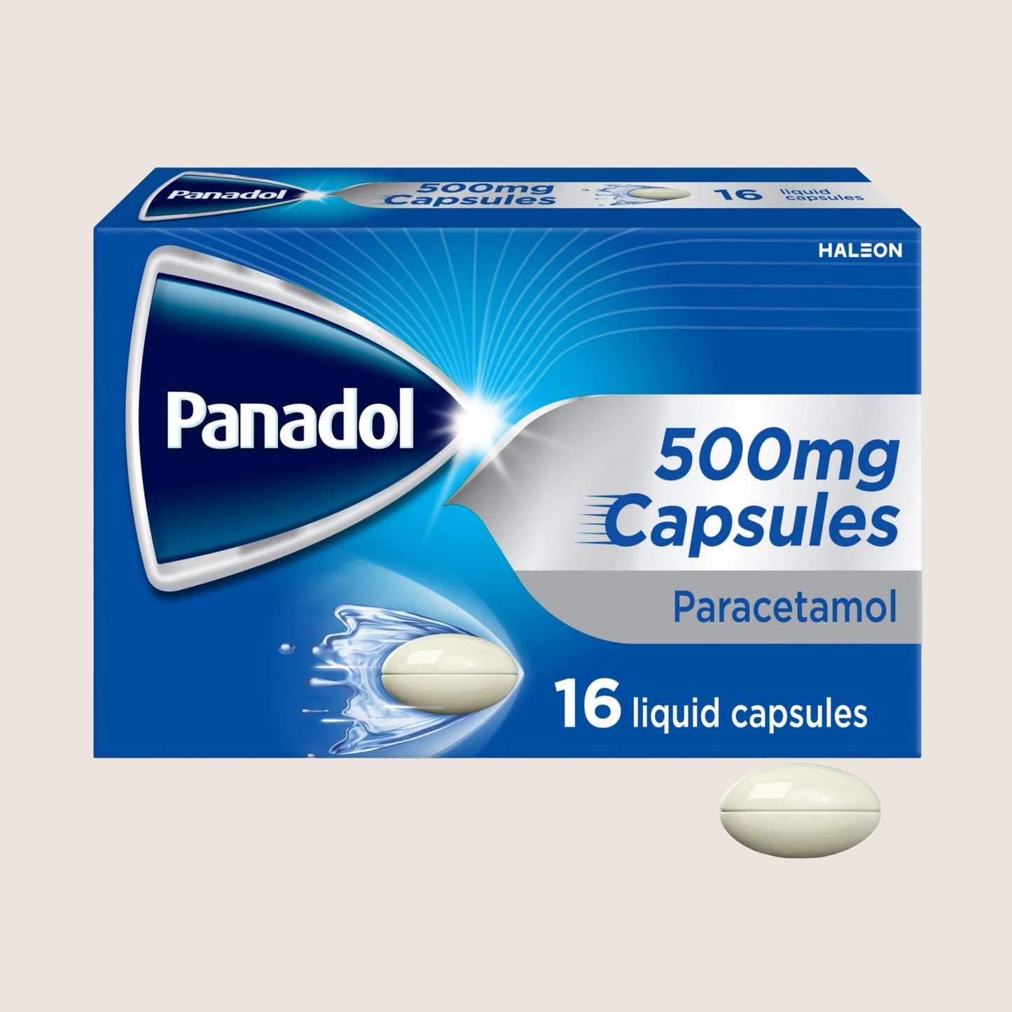 Panadol Paracetamol 500mg Liquid Capsules, Fast Pain Relief 16s