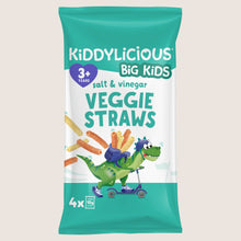 Kiddylicious Big Kids Salt & Vinegar Veggie Straws Gentle Formula 4 x 12g