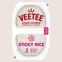 Veetee Steam Filtered Sticky Rice No Artificial Additives 2 x 130g