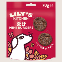 Lily's Kitchen The Best Ever Beef Mini Burgers Dog Treats Nutritionally Complete 70g