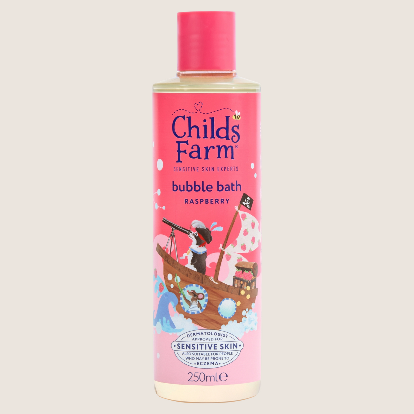 Childs Farm Raspberry Bubble Bath Gentle Formula for Kids Babies & Sensitive Skin 250ml