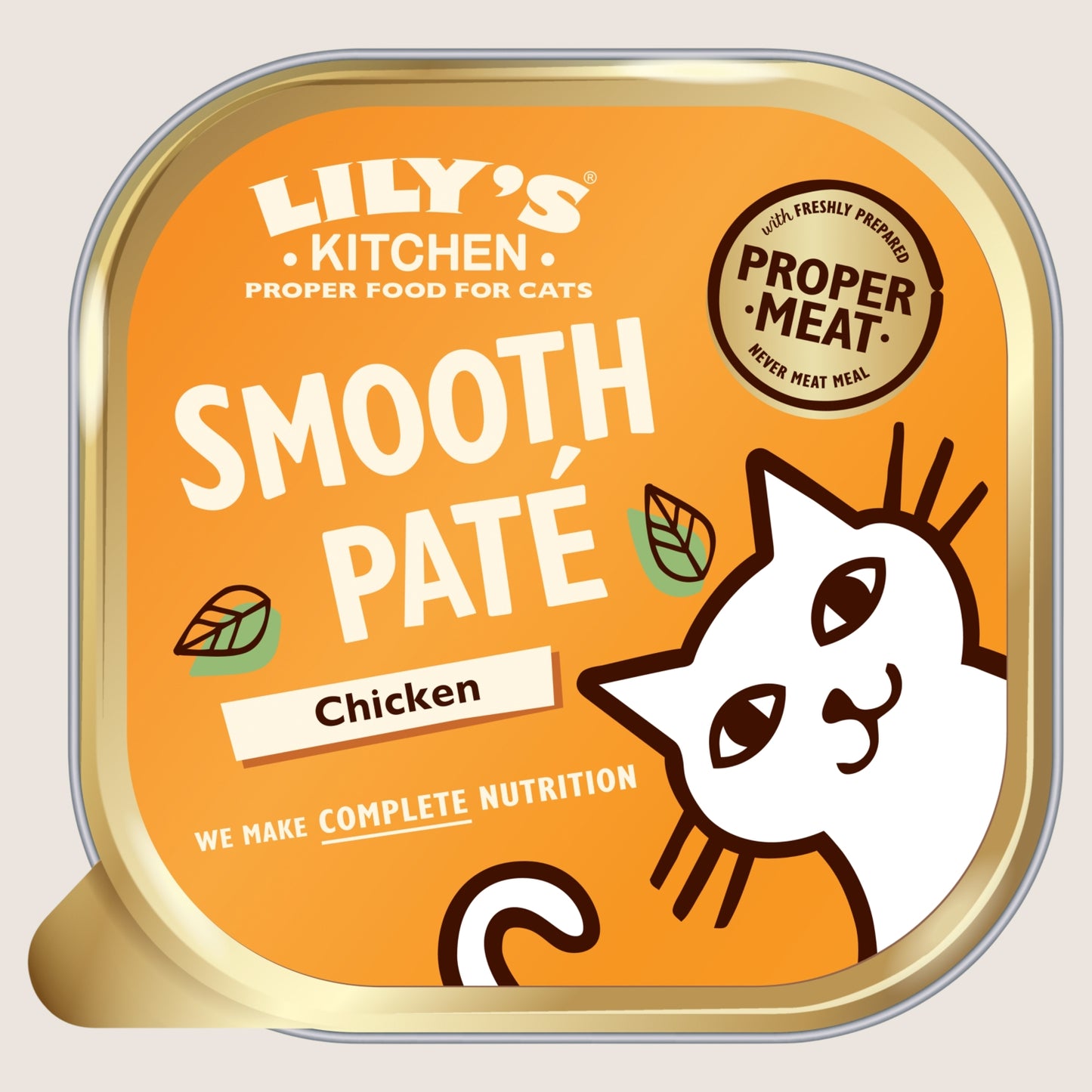 Lily's Kitchen Smooth Chicken Paté Complete Adult Wet Cat Food Complete Nutrition 85g