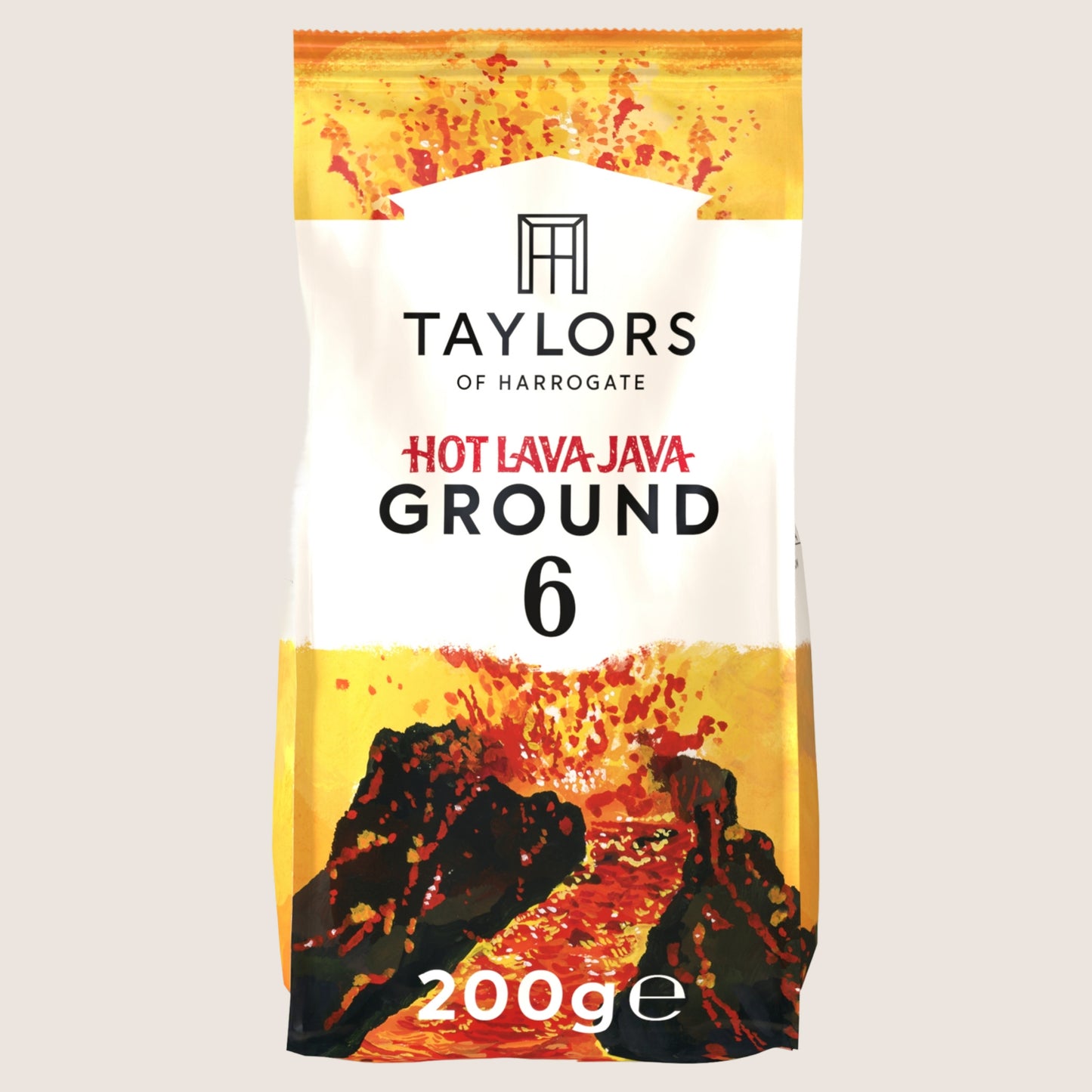 Taylors of Harrogate Hot Lava Java Ground Roast Coffee No Artificial Additives 200g