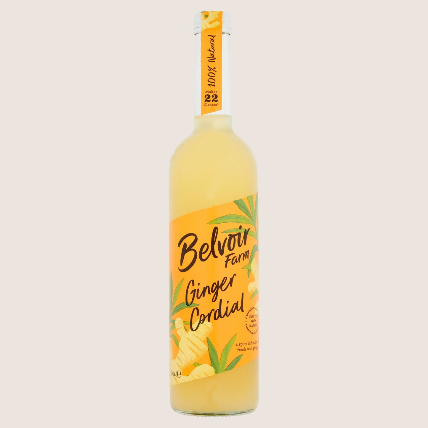 Belvoir Fruit Farms Ginger Cordial No Artificial Additives 500ml