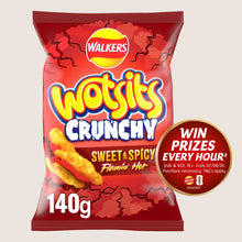 Walkers Wotsits Crunchy Sweet & Spicy Sharing Snacks Crisps Sharing Size 140g