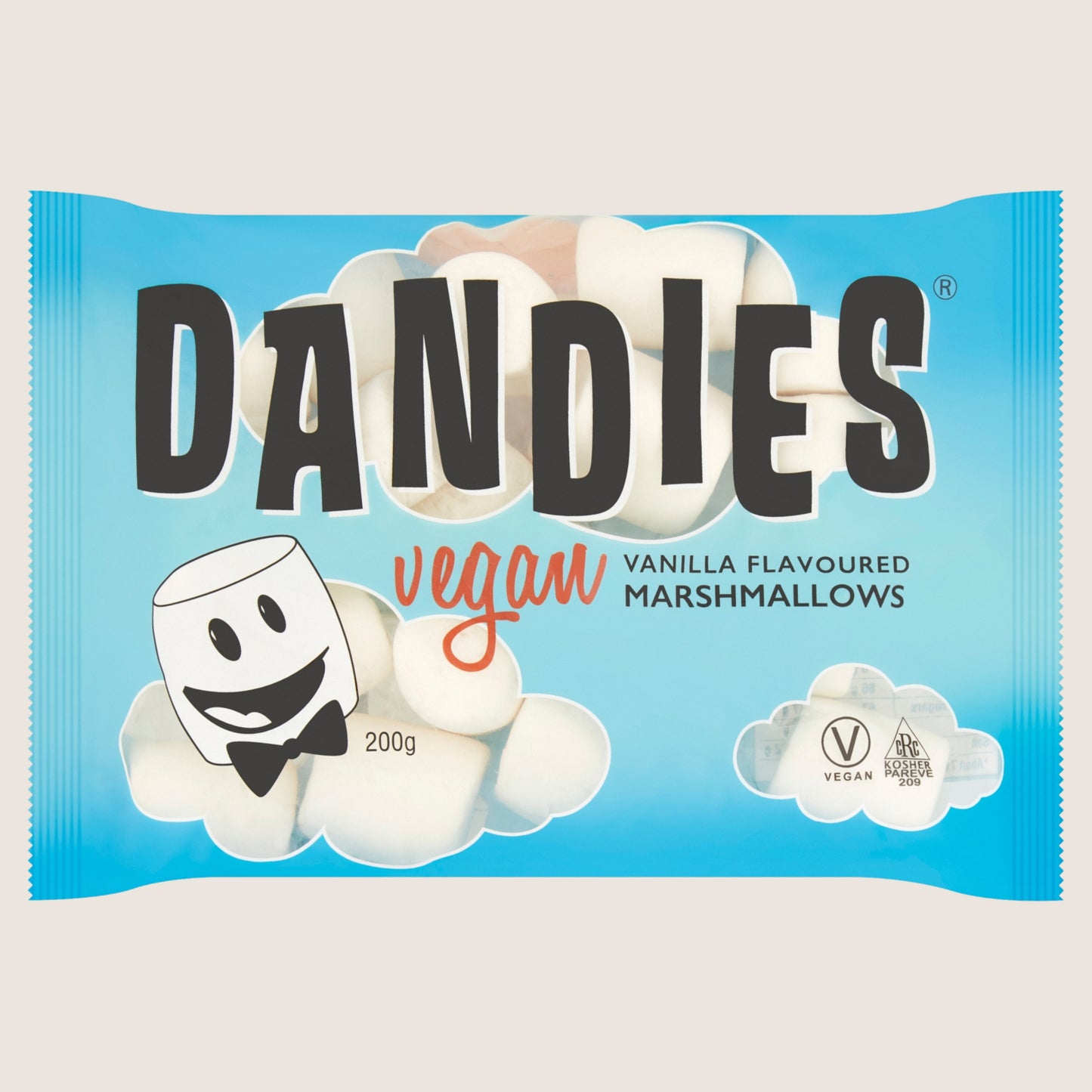 Dandies Vegan Vanilla Flavoured Marshmallows 200g