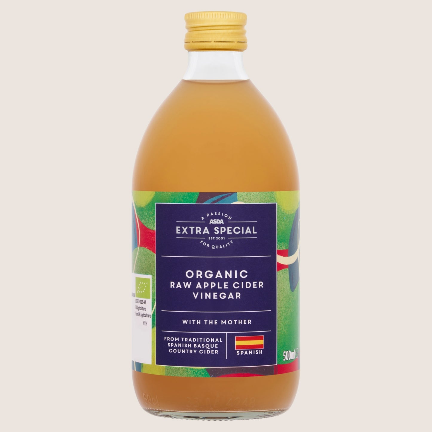 ASDA Extra Special Extra Special Organic Raw Apple Cider Vinegar Organic 500ml