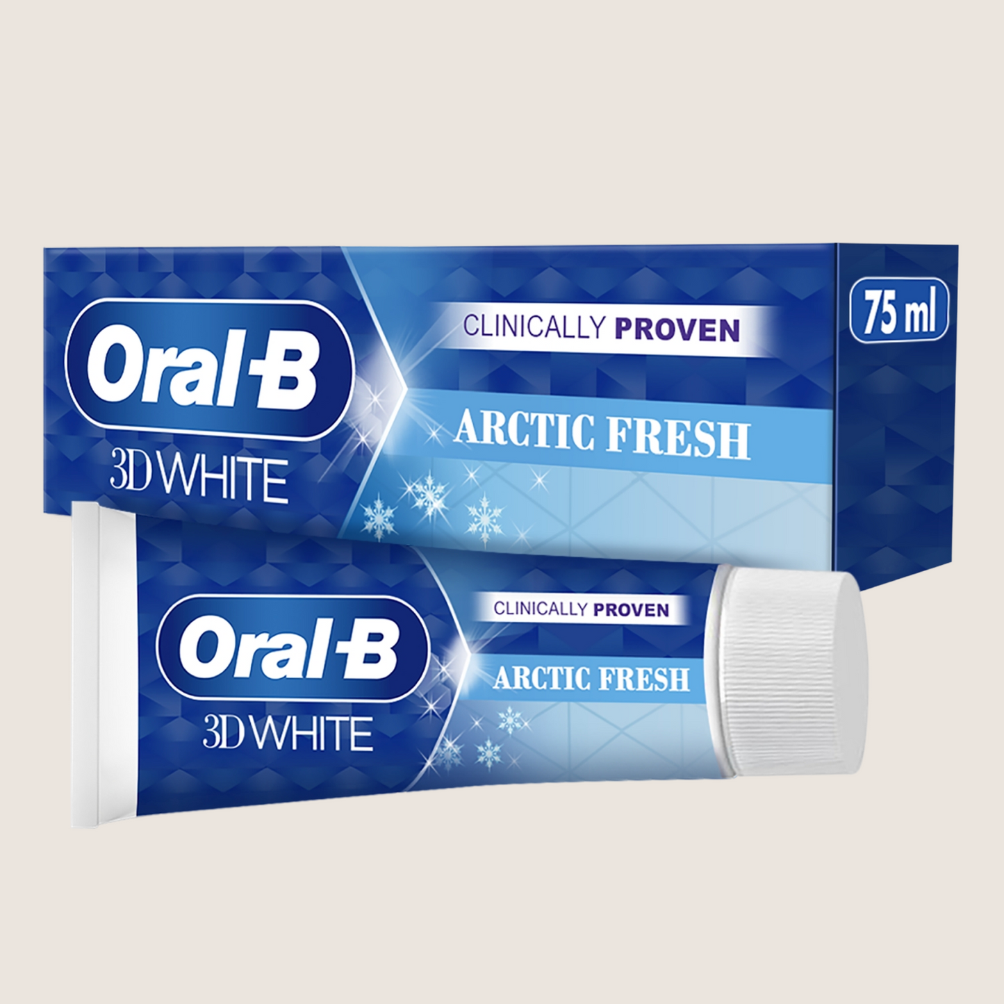 Oral-B 3D White Arctic Fresh Toothpaste Clinically Tested 75ml