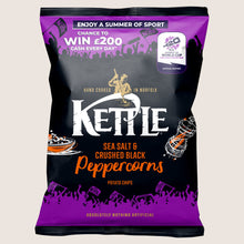 Kettle Sea Salt & Crushed Black Peppercorns Potato Chips Gluten Free 130g
