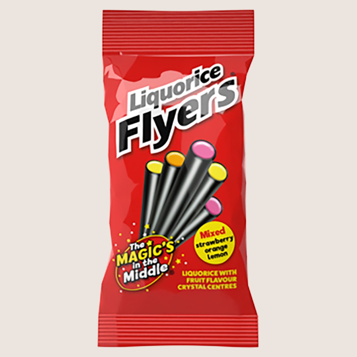 Liquorice with Fruit Flavour Crystal Centres 75g