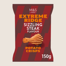 M&S Extreme Ridge Sizzling Steak Flavour Potato Crisps 150 g