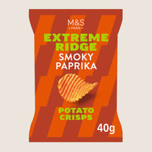 M&S Extreme Ridge Smoky Paprika Crisps 40 g