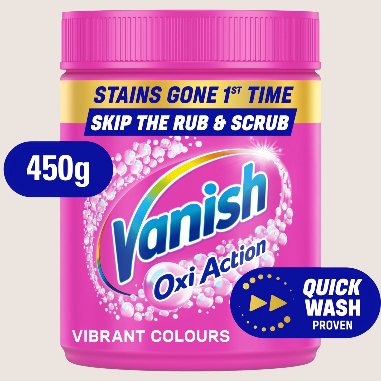 Vanish Gold Oxi Action Stain Remover Powder for clothes Gold 450g
